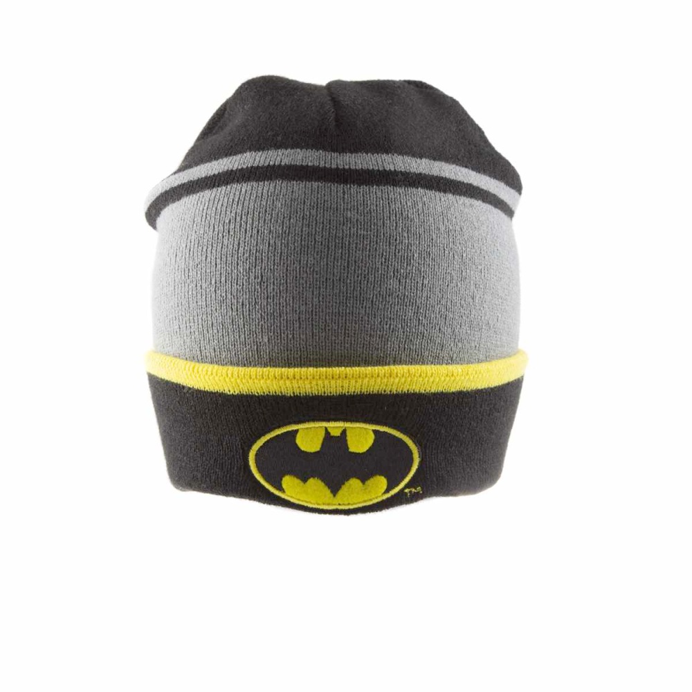 DC Comics Batman - Logo Bonnet - Noir/Gris